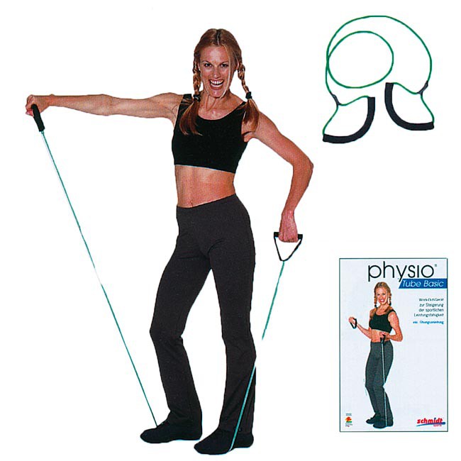 Posilovací guma - PHYSIO TUBE BASIC – zelená