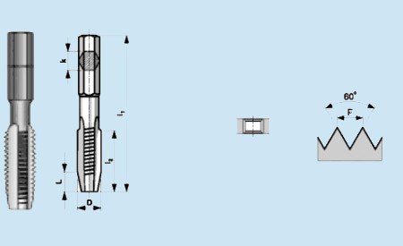 3016 Souprava závitořezných bitů BIT 2  HSS M3 - M8