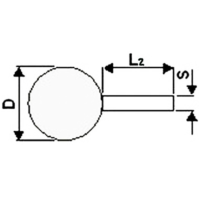 Brousící / Brusné tělísko kulové se stopkou 6 - 3 mm