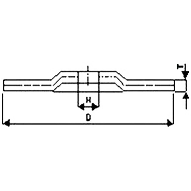 FLEX kotouč brousící vypouklý vyztužený sklotextilem / na kámen / 115 x 6 x 22,2 mm