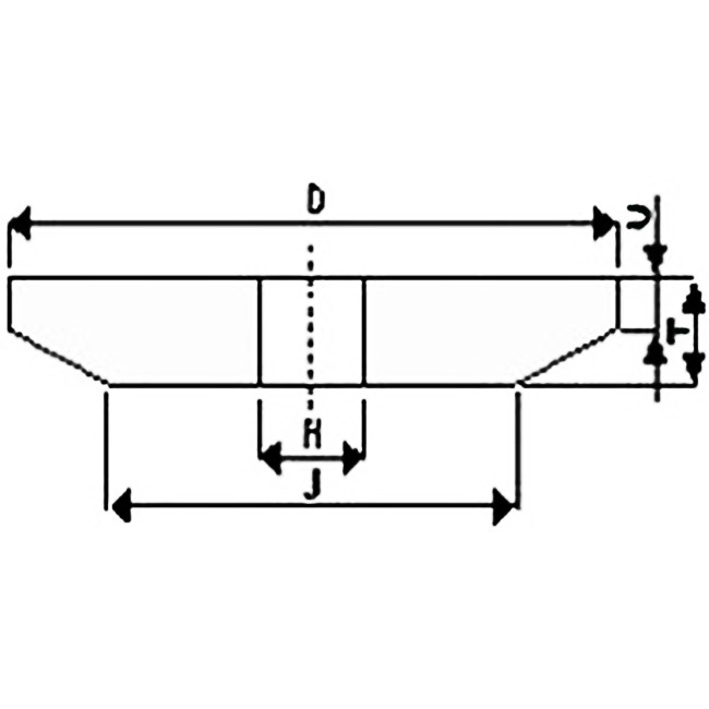 Brousící kotouč kuželový 150 x 8/2 x 32 mm