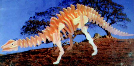 Prostorová 3D dřevěná skládačka - Brachiosaurus A5x2