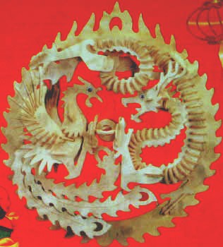 Prostorová 3D dřevěná skládačka - Čínský drak A4x3