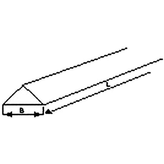 Brousící a obtahovací pilník trojúhelníkový na tvrdokov 6 x 100 mm