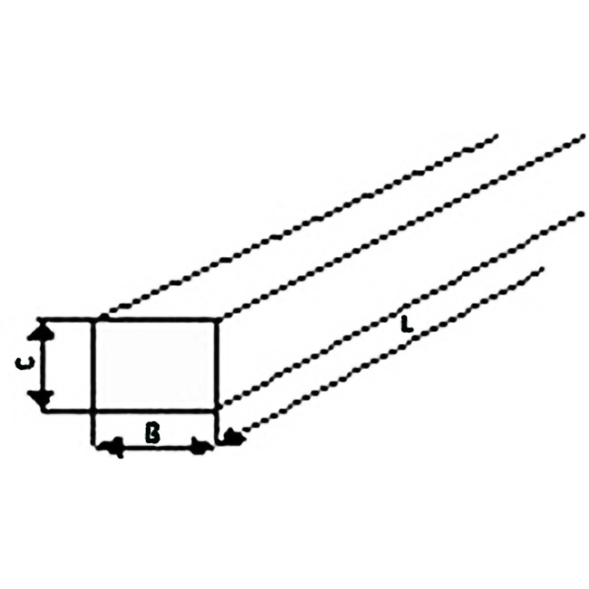 Honovací kamen obdélníkový 10 x 8 x 100 mm