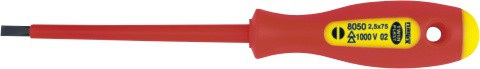 8050 06 Šroubovák elek.plochý 5,5x125  TWIN PLAST 1000 V