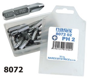 8072 03 - Šroubovákové nást.Philips se zvýš.pevností bal.30ks