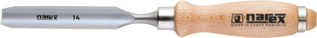 8121 10 - Dláto duté   10 x 264 mm  dřevěná rukojeť