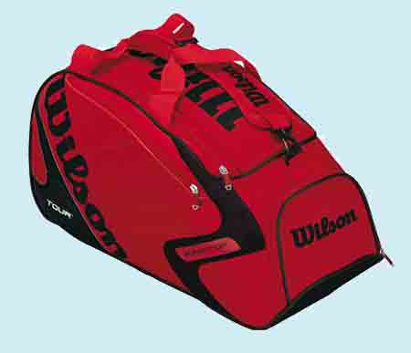 Tenisová taška Wilson TOUR Tournament Bag, červená/černá