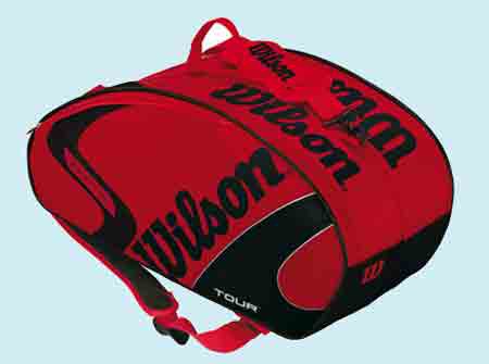 Tenisový bag Wilson TOUR Six Racket Thermal, červená/černá