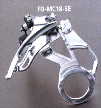 Přesmykač DR/31.8 mm, TOP SWING