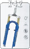 XMO 4.2a , 26" , 1 1/8",stříbrná