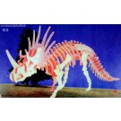 Prostorová 3D dřevěná skládačka - Styracosaurus A4x2