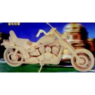 Prostorová 3D dřevěná skládačka - Motorka Harley Davidson I  A4x2