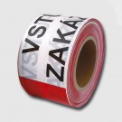 Pásky výstražné červeno-bílé Vstup zakázán 200m