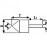 Brousící / Brusné tělísko válcové kuželové se stopkou 6 x 13 - 3 mm