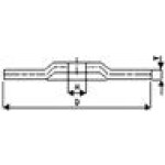 FLEX kotouč brousící vypouklý vyztužený sklotextilem / na nerez / 180 x 6 x 22,2 mm
